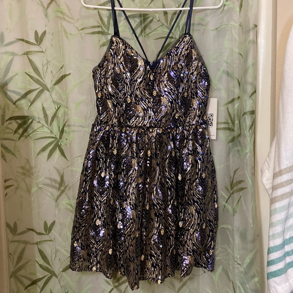 Emerald Sundae Mini Sequin Party Dress